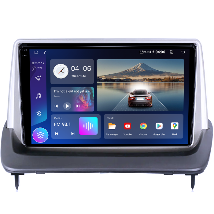 Navigatie dedicata Volvo S40, C30, C70, 4GB RAM 64GB ROM, Quad Core, Display 7" QLED, Carplay, Android 14, Bluetooth, Magazin Play, Suport Camere AHD [3]