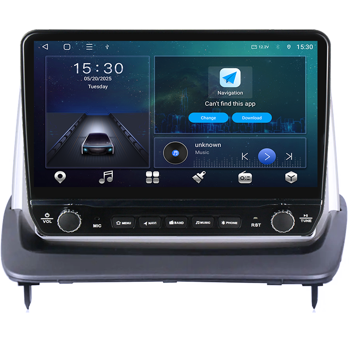 Navigatie dedicata Volvo S40, C30, C70 Tesla cu butoane rotative model 2024, 4GB RAM 64GB ROM, Procesor Quadcore, Android 14, Display QLED 10", DSP, Carplay&Android Auto [6]
