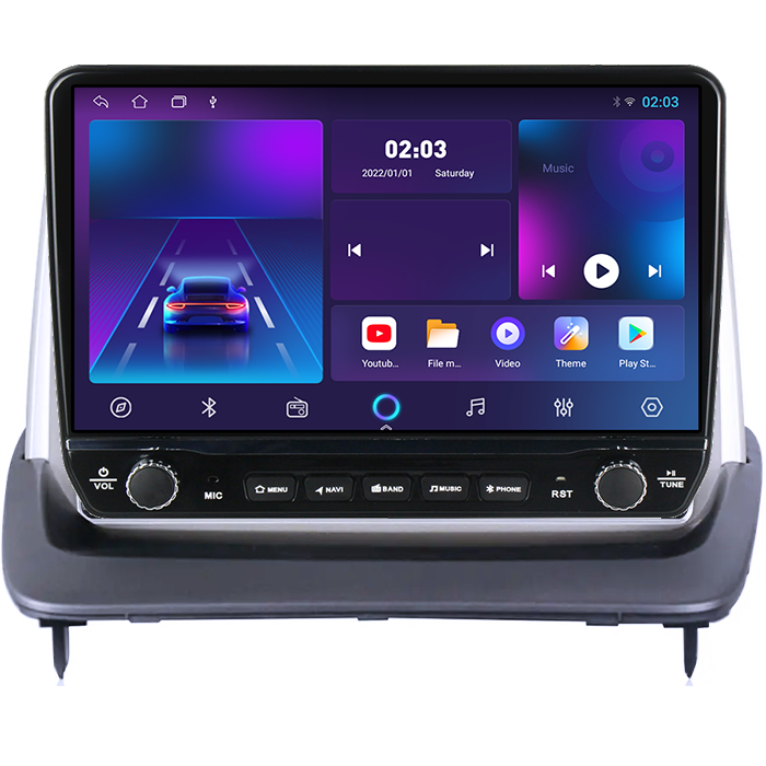 Navigatie dedicata Volvo S40, C30, C70 Tesla cu butoane rotative model 2024, 4GB RAM 64GB ROM, Procesor Quadcore, Android 14, Display QLED 10", DSP, Carplay&Android Auto [5]