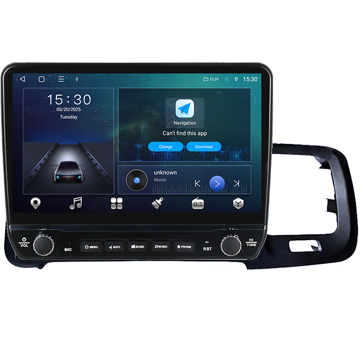 Navigatie dedicata Volvo S60 V60 2011-2020 Tesla cu butoane rotative model 2024, 4GB RAM 64GB ROM, Procesor Quadcore, Android 14, Display QLED 10", DSP, Carplay&Android Auto [5]