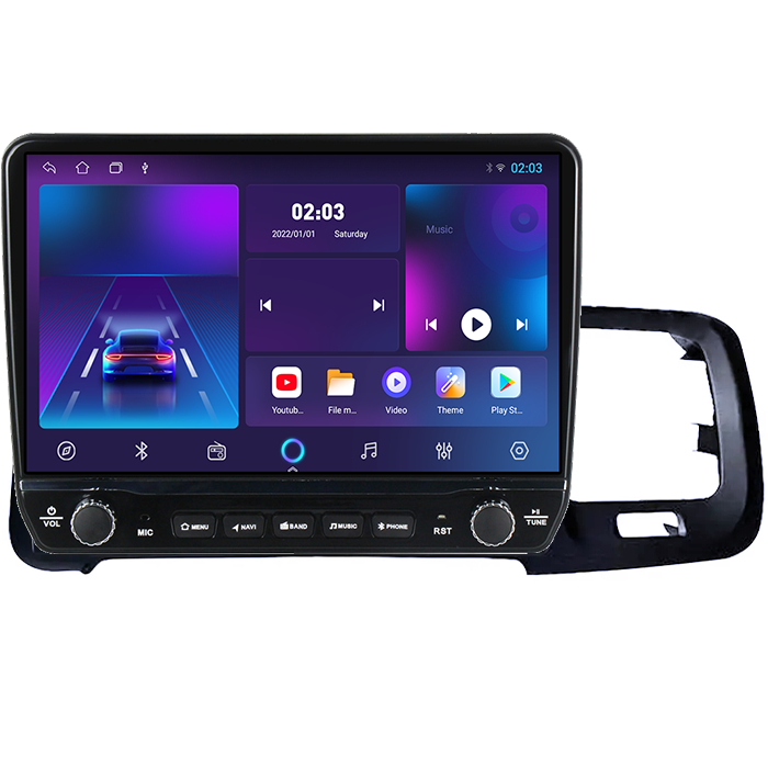 Navigatie dedicata Volvo S60 V60 2011-2020 Tesla cu butoane rotative model 2024, 4GB RAM 64GB ROM, Procesor Quadcore, Android 14, Display QLED 10", DSP, Carplay&Android Auto [4]
