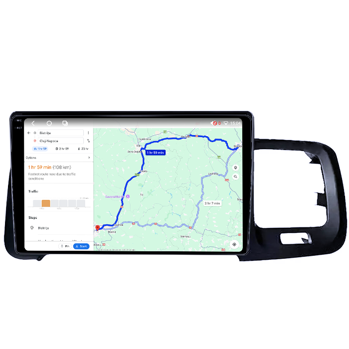Navigatie dedicata Volvo S60 V60 2011-2020, 4GB RAM 64GB ROM, Octacore, Android 14, Display QLED 1K 9", Carplay&Android Auto, SIM 4G, Ventilator Activ [4]