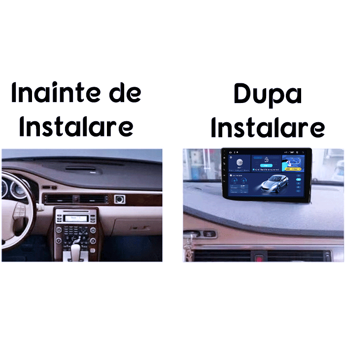 Navigatie dedicata Volvo V70 2007-2012, DUDU3, 4GB RAM 64GB ROM, Octacore, Platforma 8581, Android, Display QLED 9", DSP, Carplay&AndroidAuto [6]