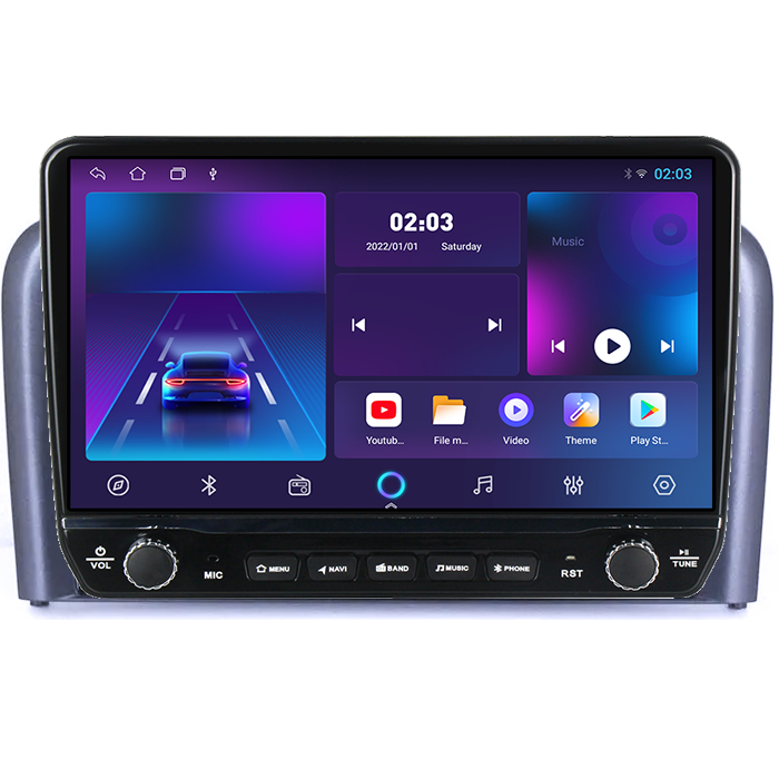 Navigatie dedicata Volvo S80 1998-2006 Tesla cu butoane rotative model 2024, 4GB RAM 64GB ROM, Procesor Quadcore, Android 14, Display QLED 10", DSP, Carplay&Android Aut [5]