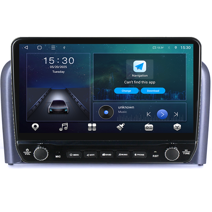 Navigatie dedicata Volvo S80 1998-2006 Tesla cu butoane rotative model 2024, 4GB RAM 64GB ROM, Procesor Quadcore, Android 14, Display QLED 10", DSP, Carplay&Android Aut [6]