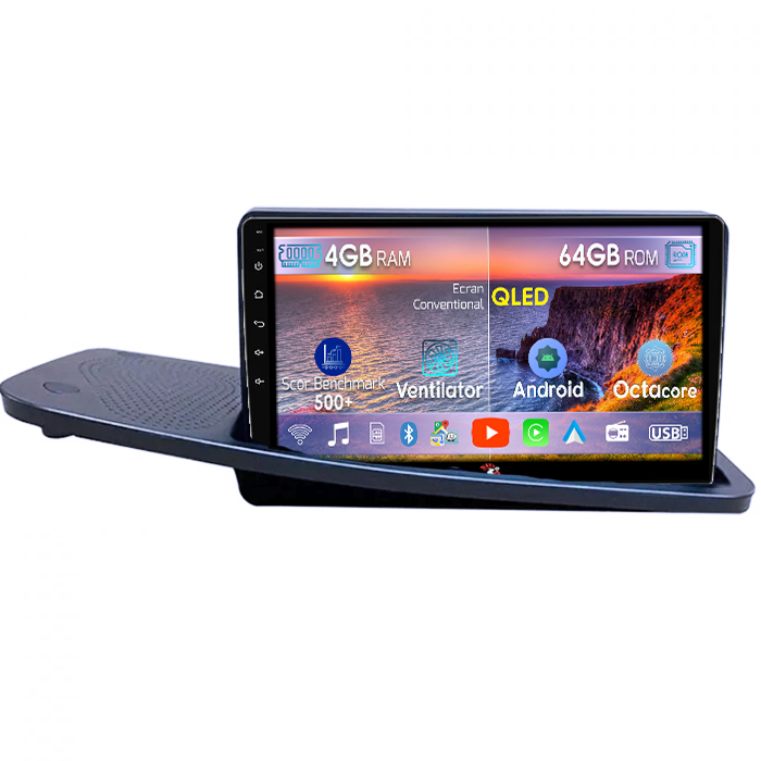 Navigatie dedicata Volvo V70 2007-2012, 4GB RAM 64GB ROM, Octacore, Android 14, Display QLED 9", DSP, Carplay&Android Auto, SIM 4G, Ventilator Activ [1]