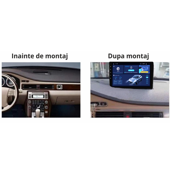 Navigatie dedicata Volvo V70 2007-2012, 4GB RAM 64GB ROM, Octacore, Android 14, Display QLED 9", DSP, Carplay&Android Auto, SIM 4G, Ventilator Activ [5]