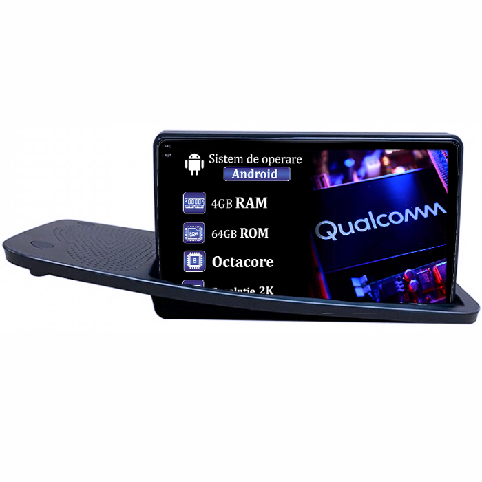 Navigatie dedicata Volvo V70 2007-2012, 4GB RAM 64GB ROM, Procesor Qualcomm Octacore, Android 14, Rezolutie 2K, Display QLED 9", DSP, Carplay&Android Auto, SIM 4G [1]