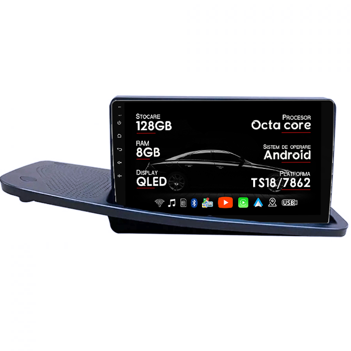 Navigatie dedicata Volvo V70 2007-2012, 8GB RAM 128GB ROM, Octacore, Platforma TS18, Android 14, Display QLED 9”, Suporta camera 360º, DSP, Carplay&Android Auto, SIM 4G, Ventilator Activ [1]