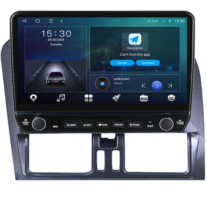 Navigatie dedicata Volvo XC60 Tesla cu butoane rotative model 2024, 4GB RAM 64GB ROM, Procesor Quadcore, Android 14, Display QLED 10", DSP, Carplay&Android Auto [6]