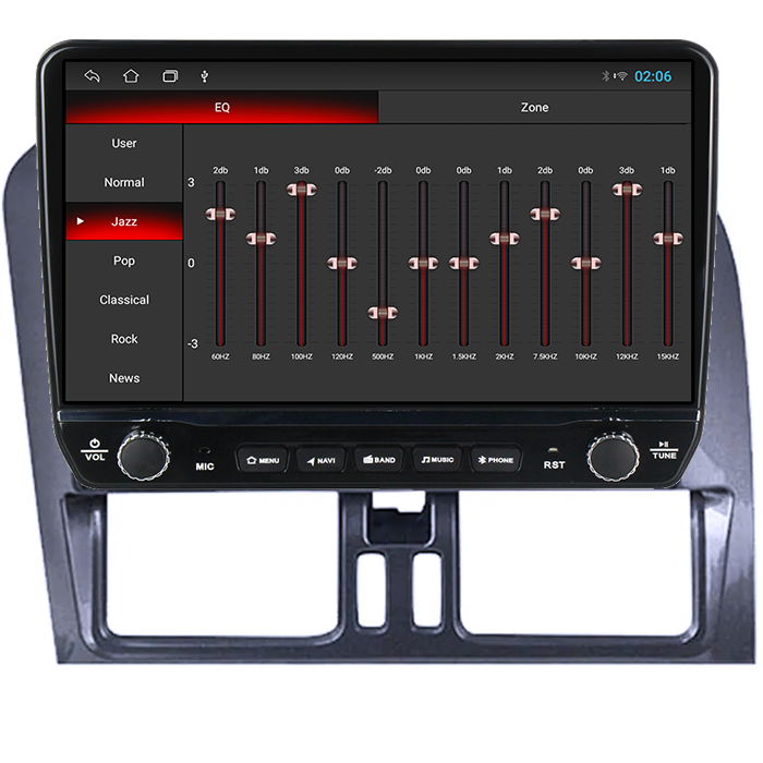 Navigatie dedicata Volvo XC60 Tesla cu butoane rotative model 2024, 4GB RAM 64GB ROM, Procesor Quadcore, Android 14, Display QLED 10", DSP, Carplay&Android Auto [2]