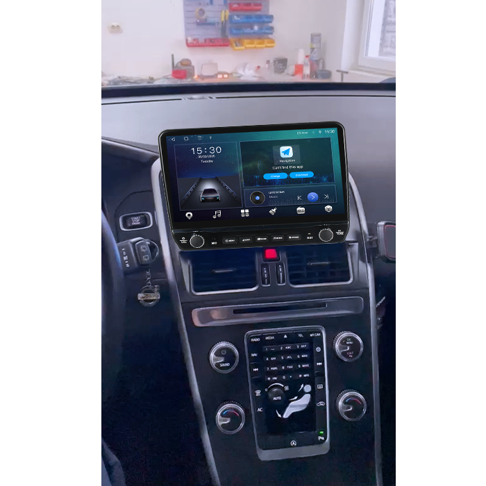 Navigatie dedicata Volvo XC60 Tesla cu butoane rotative model 2024, 4GB RAM 64GB ROM, Procesor Quadcore, Android 14, Display QLED 10", DSP, Carplay&Android Auto [7]