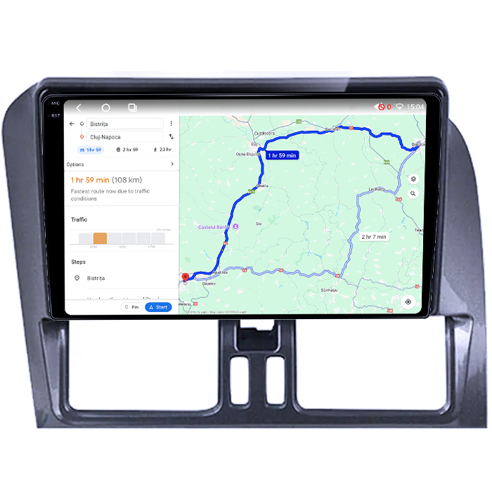 Navigatie dedicata Volvo XC60 2008-2014, 4GB RAM 64GB ROM, Octacore, Android 14, Display QLED 1K 9", Carplay&Android Auto, SIM 4G, Ventilator Activ [4]