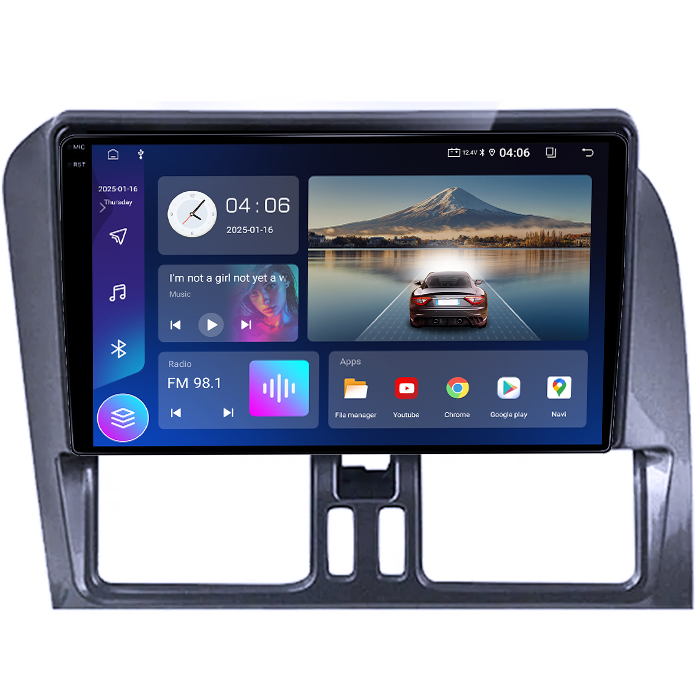 Navigatie dedicata Volvo XC60 2008-2014, 4GB RAM 64GB ROM, Quad Core, Display 9" QLED 1K, Carplay, Android 14, Bluetooth, Magazin Play, Suport Camere AHD [3]