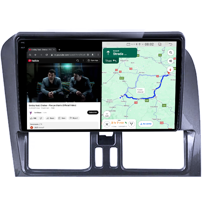 Navigatie dedicata Volvo XC60 2008-2014, 4GB RAM 64GB ROM, Quad Core, Display 9" QLED 1K, Carplay, Android 14, Bluetooth, Magazin Play, Suport Camere AHD [5]