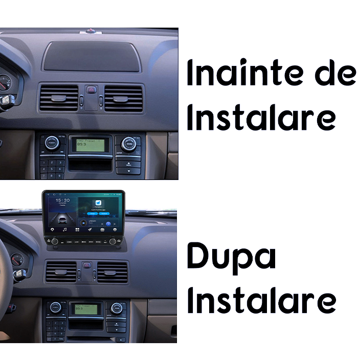 Navigatie dedicata Volvo XC90 2002-2014 Tesla cu butoane rotative model 2024, 4GB RAM 64GB ROM, Procesor Quadcore, Android 14, Display QLED 10", DSP, Carplay&Android Auto [7]