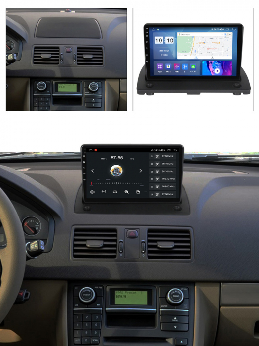 Navigatie dedicata Volvo XC90 2002-2014, 4 GB RAM 32 ROM, Android 13, Display QLED, 9", DSP, Carplay, Android Auto, Internet, Youtube, Waze, WI-FI, USB, Bluetooth [7]