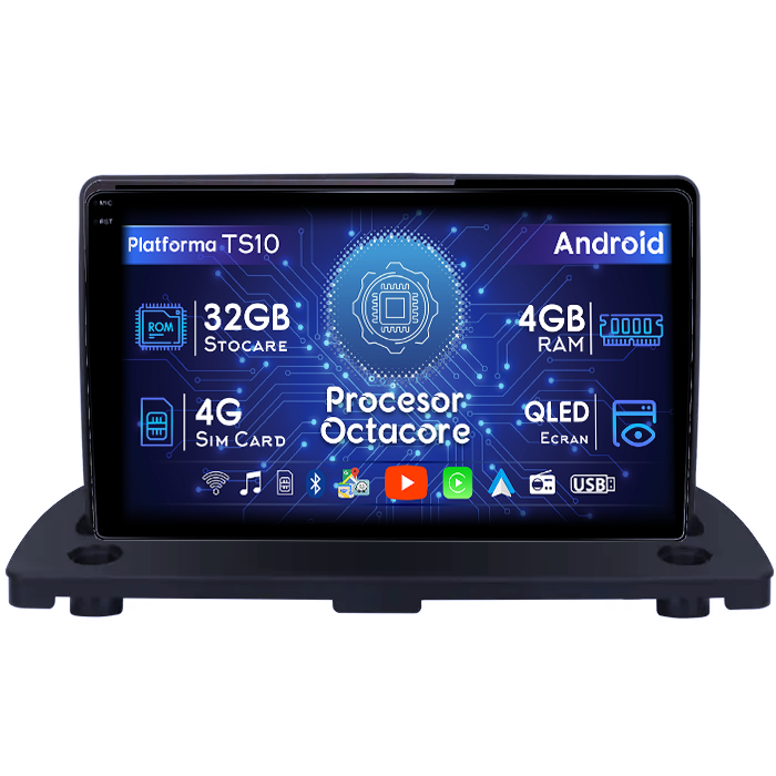 Navigatie dedicata Volvo XC90 2002-2014, 4GB RAM 32GB ROM, Octacore, Android 14, Display QLED 1K 9", DSP, Carplay&Android Auto, SIM 4G, Bluetooth, Ventilator Activ [1]