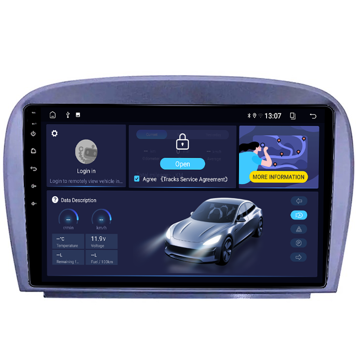 Navigatie dedicata Smart Fortwo 2016, 4GB RAM 64GB ROM, Octacore, Android 14, Display QLED 10", DSP, Carplay&Android Auto, SIM 4G, Ventilator Activ [2]