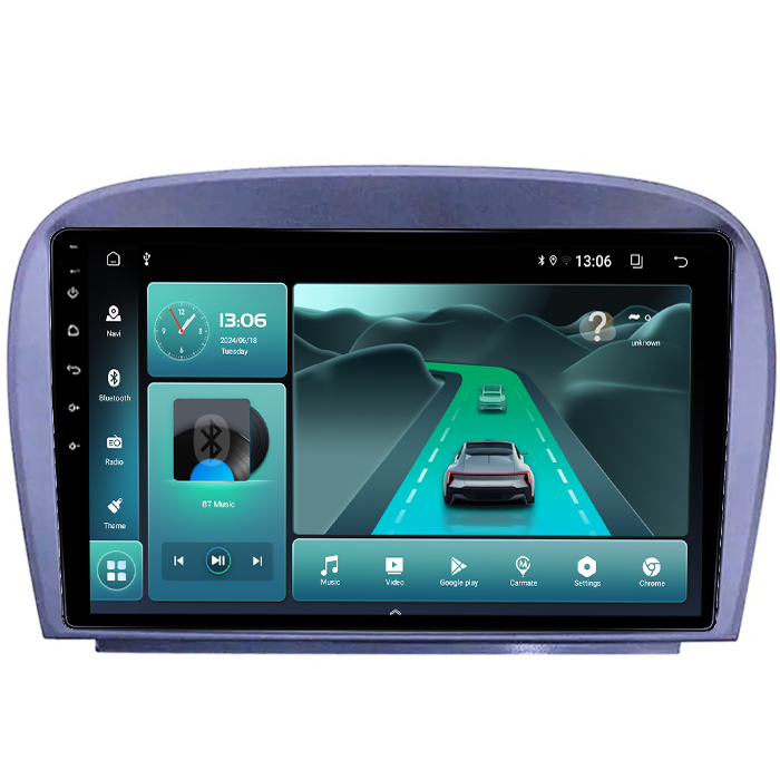 Navigatie dedicata Smart Fortwo 2016, 8GB RAM 128GB ROM, Octacore, Platforma TS18, Android 14, Display QLED 10", Suporta camera 360", DSP, Carplay&AndroidAuto [4]
