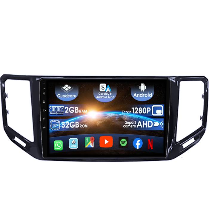 (Resigilata) Navigatie dedicata VW Atlas 2017+, 2GB RAM 32GB ROM, Quad Core, Display 10" IPS Full HD, Carplay&Android Auto, Android 14, Suport camere AHD [1]