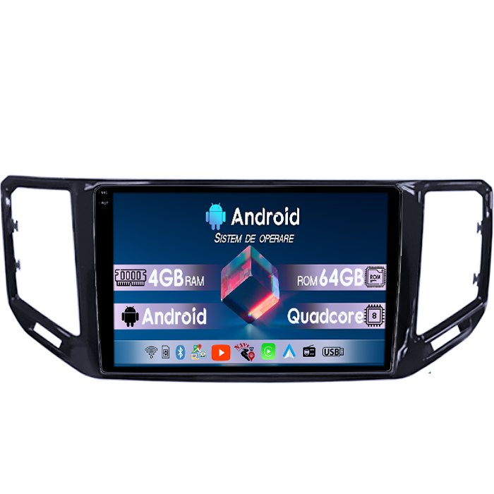 Navigatie dedicata VW Atlas 2017+, 4GB RAM 64GB ROM, Quadcore, Android 14, Display QLED 1K, 10", DSP, Carplay&Android Auto Suport camere AHD [1]