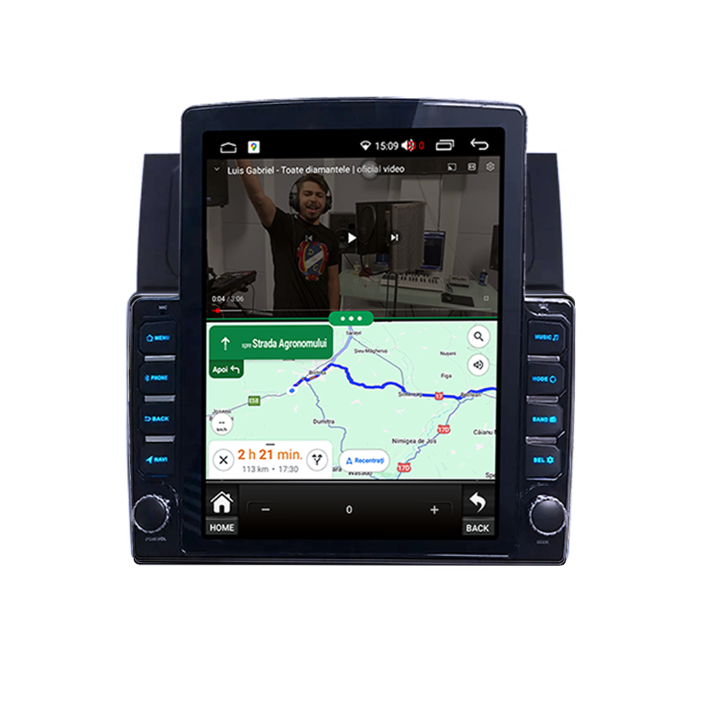 Navigatie dedicata VW Caddy 3 2004-2010, Tesla Style, ANDROID 13, 10 inch , 8+128GB, Internet, Aplicatii, Waze, GPS [5]
