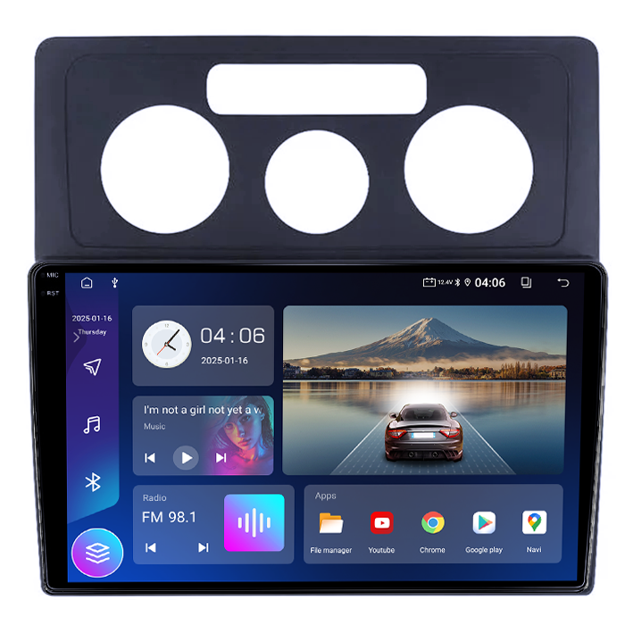 Navigatie dedicata VW Caddy 3 2004-2014, Android 14, Wireless Carplay si Android auto 4GB RAM 64GB ROM, Display QLED 1K, 10 inch, Microfon Extern [2]