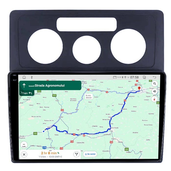Navigatie dedicata VW Caddy 3 2004-2014, Android 14, Wireless Carplay si Android auto 4GB RAM 64GB ROM, Display QLED 1K, 10 inch, Microfon Extern [3]