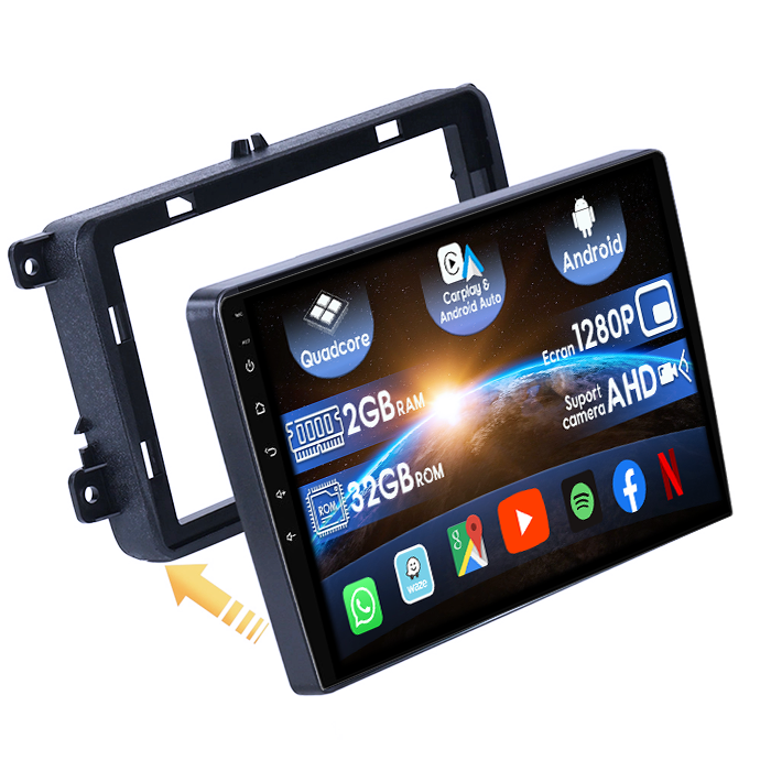 (Resigilata) Navigatie dedicata VW Golf 5 2004-2010, 2GB RAM 32GB ROM, Quad Core, Display 10" IPS Full HD, Carplay, Android 14, Bluetooth, Magazin Play, Suport camere AHD [1]