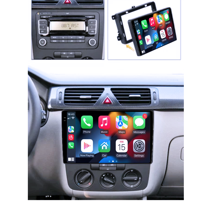 Navigatie dedicata VW Golf 5 2004-2010, 4GB RAM 64GB ROM, Procesor Qualcomm Octacore, Android 14, Rezolutie 2K, Display QLED 10", DSP, Carplay&Android Auto, SIM 4G [6]