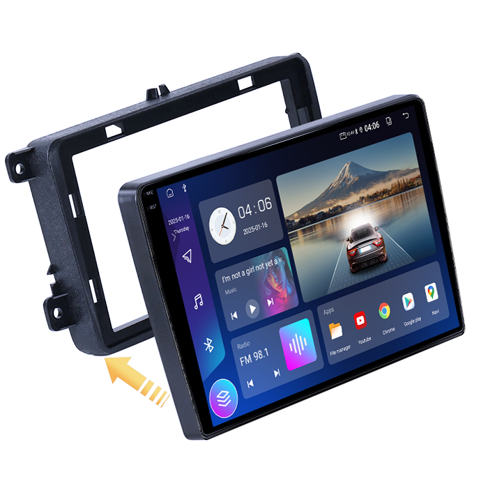 Navigatie dedicata VW Golf 5 2004-2010, 4GB RAM 64GB ROM, Quad Core, Display 10" QLED 1K, Carplay, Android 14, Bluetooth, Magazin Play, Suport Camere AHD [2]