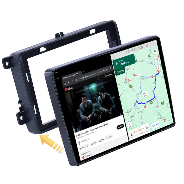 Navigatie dedicata VW Golf 5 2004-2010, 4GB RAM 64GB ROM, Quad Core, Display 10" QLED 1K, Carplay, Android 14, Bluetooth, Magazin Play, Suport Camere AHD [6]
