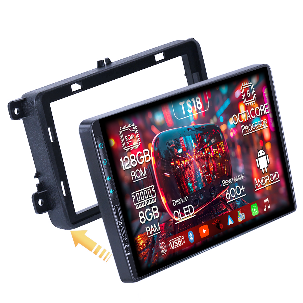 Navigatie dedicata VW Golf 5 2004-2010, USB&Butoane fizice frontale, Platforma TS18, 10 Inch, 8GB RAM 128GB ROM, Octacore, Android 14, Android Auto&Carplay [1]