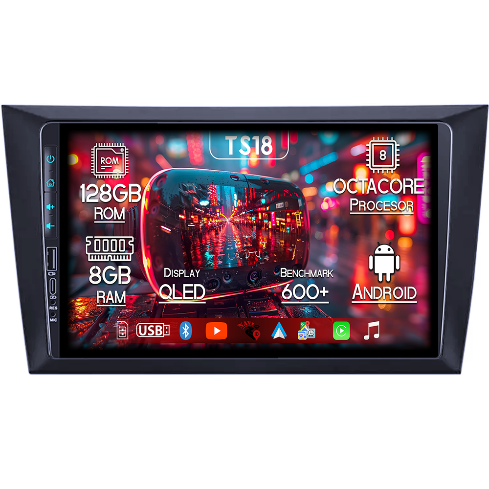 Navigatie dedicata VW Golf 6 2008 - 2013, USB&Butoane fizice frontale, Platforma TS18, 9 Inch, 8GB RAM 128GB ROM, Octacore, Android 14, Android Auto&Carplay [1]