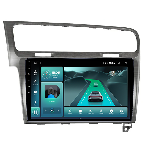 Navigatie dedicata VW Golf 7 2013-2017, Gri Sidefat, 8GB RAM 128GB ROM, Octacore, Platforma TS18, Android 14, Display QLED 10”, Suporta camera 360º, DSP, Carplay&Android Auto, SIM 4G, Ventilator Activ [2]