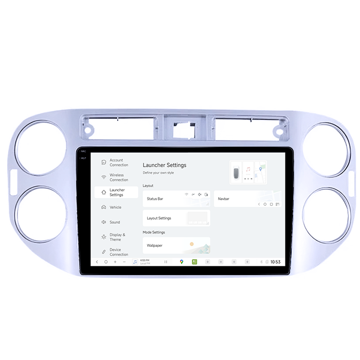 Navigatie Dedicata Volkswagen Tiguan 2007-2012 DUDU3, 4GB RAM 64GB ROM, Octacore, Platforma 8581, Android, Display QLED 9", DSP, Carplay&AndroidAuto [4]
