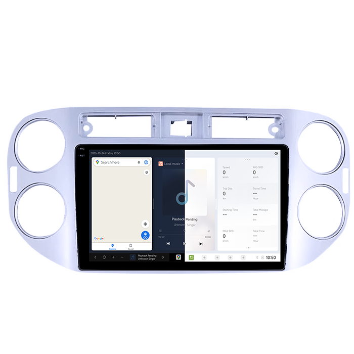 Navigatie Dedicata Volkswagen Tiguan 2007-2012 DUDU3, 4GB RAM 64GB ROM, Octacore, Platforma 8581, Android, Display QLED 9", DSP, Carplay&AndroidAuto [5]