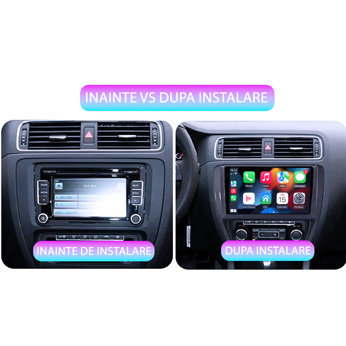 Navigatie dedicata VW Jetta 2012-2016, 4GB RAM 64GB ROM, Procesor Qualcomm Octacore, Android 14, Rezolutie 2K, Display QLED 10", DSP, Carplay&Android Auto, SIM 4G [5]