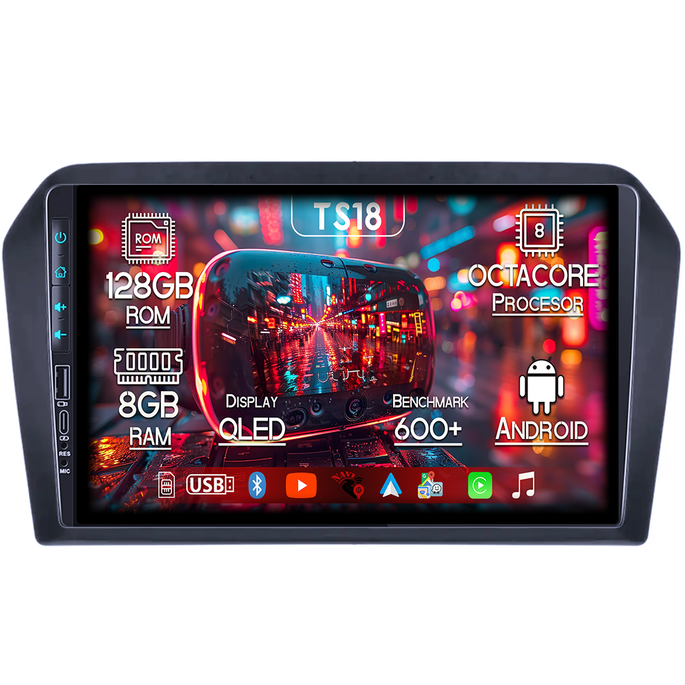 Navigatie dedicata VW Jetta 2013-2017, USB&Butoane fizice frontale, Platforma TS18, 9 Inch, 8GB RAM 128GB ROM, Octacore, Android 14, Android Auto&Carplay [1]