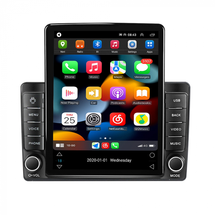 Navigatie dedicata VW Passat B5,Tesla Style, ANDROID 13,Carplay&Android Auto, 10 inch , 8+128GB, Internet, Aplicatii, Waze, GPS [2]