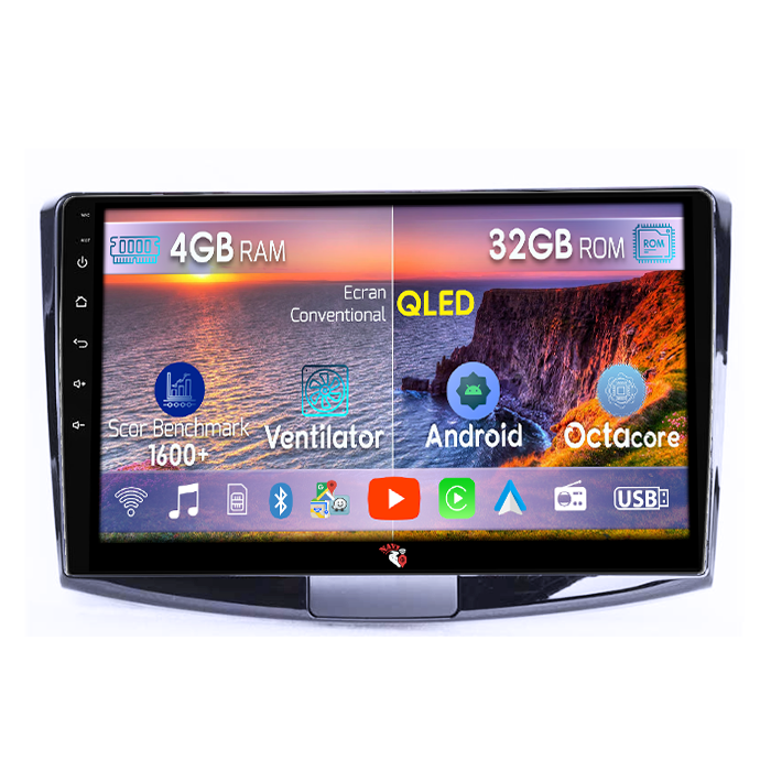 Navigatie dedicata VW Passat B6 2010-present, Black, 4GB RAM 32GB ROM, Octacore, Android 14, Display QLED 10", DSP, Carplay&Android Auto, SIM 4G, Bluetooth, Ventilator Activ [1]