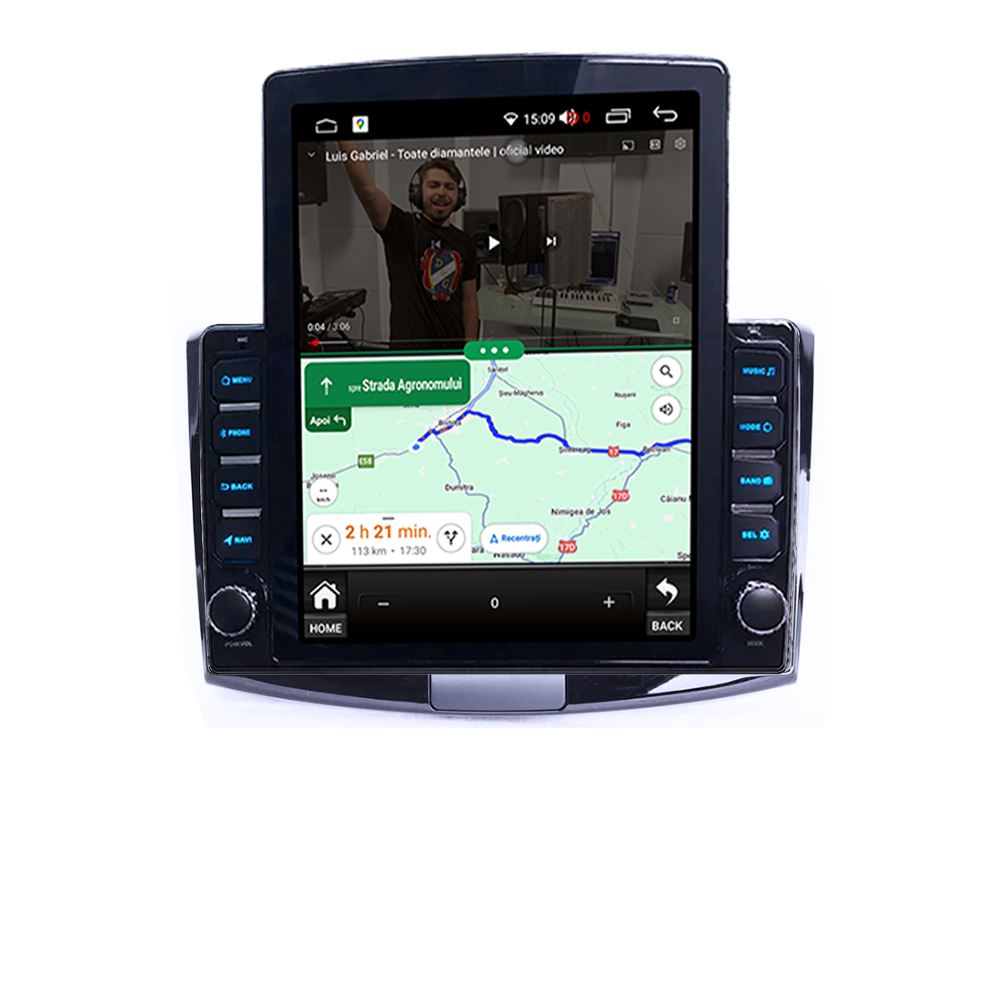 Navigatie dedicata VW Passat B6/B7/CC Negru Tesla Style, 4GB RAM 64GB ROM, Procesor Quadcore, Android, Display QLED 9.7", DSP, Carplay&Android Auto [5]