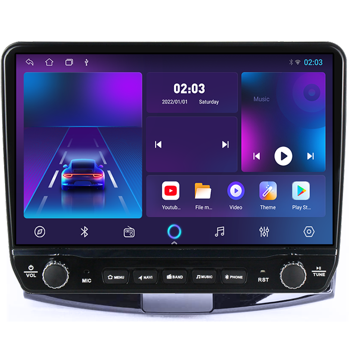 Navigatie dedicata VW Passat B6/B7/CC Negru Tesla Style model 2024, Android, Carplay&Android Auto, 10 inch , 8+128GB, Internet, Aplicatii, Waze, GPS [5]