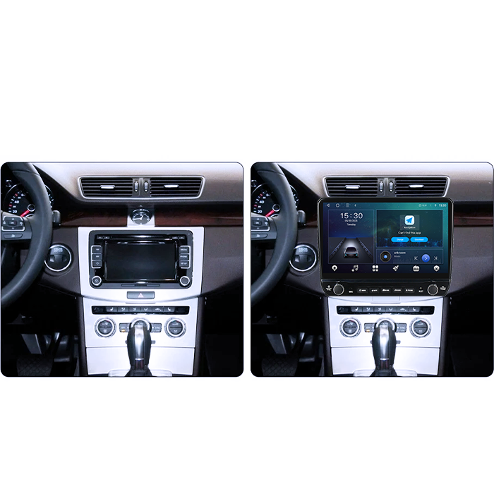 Navigatie dedicata VW Passat B6/B7/CC Negru Tesla Style model 2024, Android, Carplay&Android Auto, 10 inch , 8+128GB, Internet, Aplicatii, Waze, GPS [6]