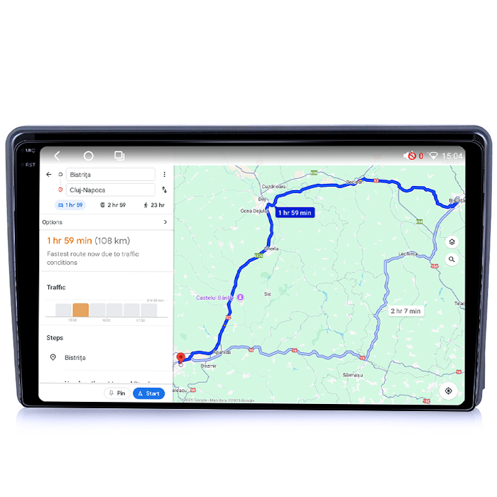 Navigatie dedicata Toyota Hilux 1996-2002, 12GB RAM 256GB ROM, Android 14, Rezolutie 2K, Display QLED, 9", DSP, Carplay, Android Auto, Internet, Youtube, Waze, Wi Fi, USB [4]