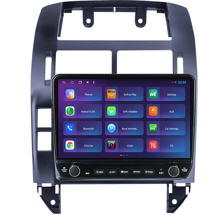 Navigatie dedicata Volkswagen Polo Mk4 2004-2009 Tesla Style model 2024, Android, Carplay&Android Auto, 10 inch , 8+128GB, Internet, Aplicatii, Waze, GPS [4]