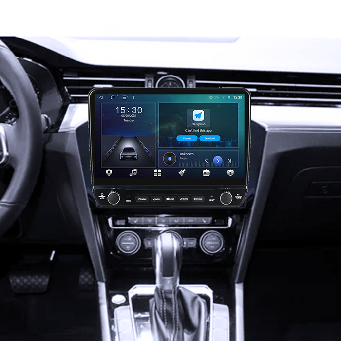 Navigatie dedicata VW Passat B8 2015-2018 Tesla Style model 2024, Android, Carplay&Android Auto, 10 inch , 8+128GB, Internet, Aplicatii, Waze, GPS [6]