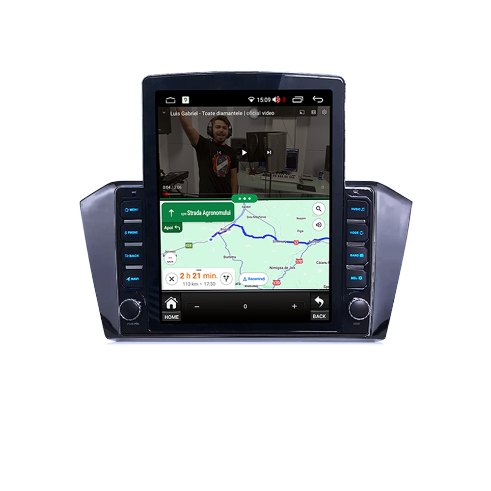 Navigatie dedicata VW Passat B8 2015-2018, Tesla Style, ANDROID 13, 9.7" , 4GB RAM 64GB ROM, Internet, Aplicatii, Waze, GPS [2]