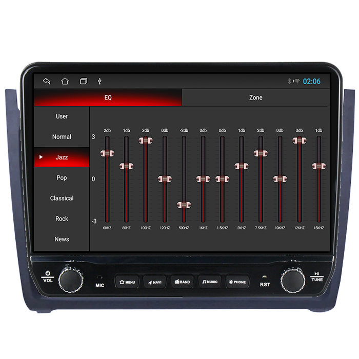 Navigatie dedicata VW Polo Golf Passat Tesla Style model 2024, Android, Carplay&Android Auto, 10 inch , 8+128GB, Internet, Aplicatii, Waze, GPS [2]